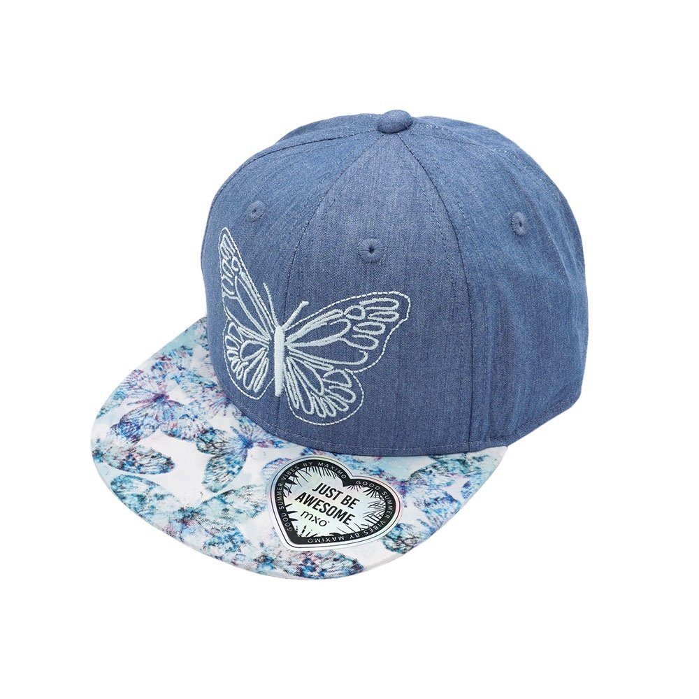 MAXIMO Baseball Cap KIDS GIRL-Cap, 'butterfly' snap-back Verschluß