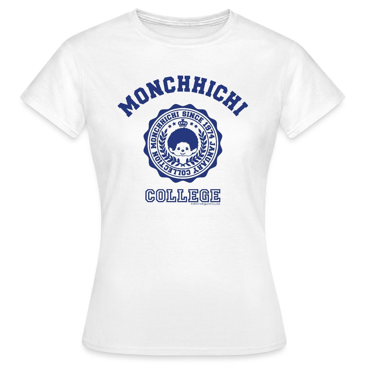 Spreadshirt T-Shirt Monchhichi College Blau Schule günstig online kaufen