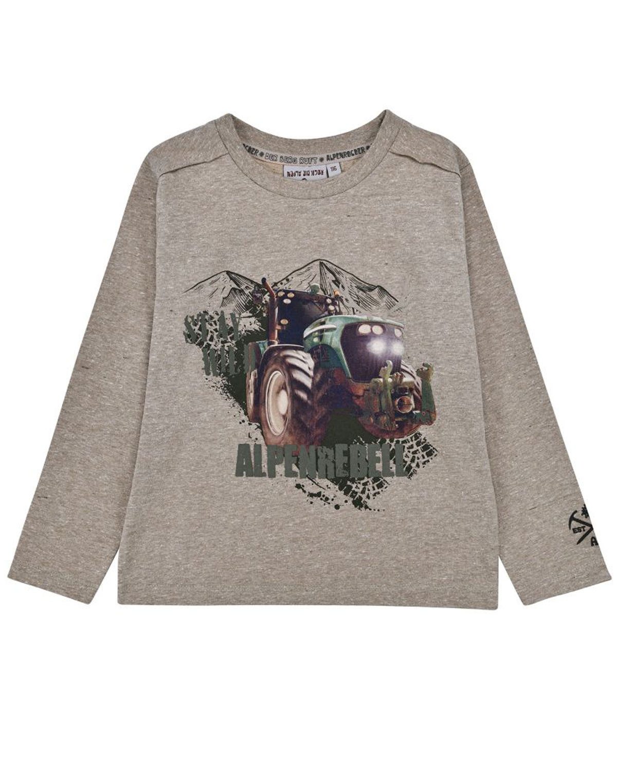 T-Shirt BONDI Jungen Langarmshirt 'Traktor' 29990, Brown-