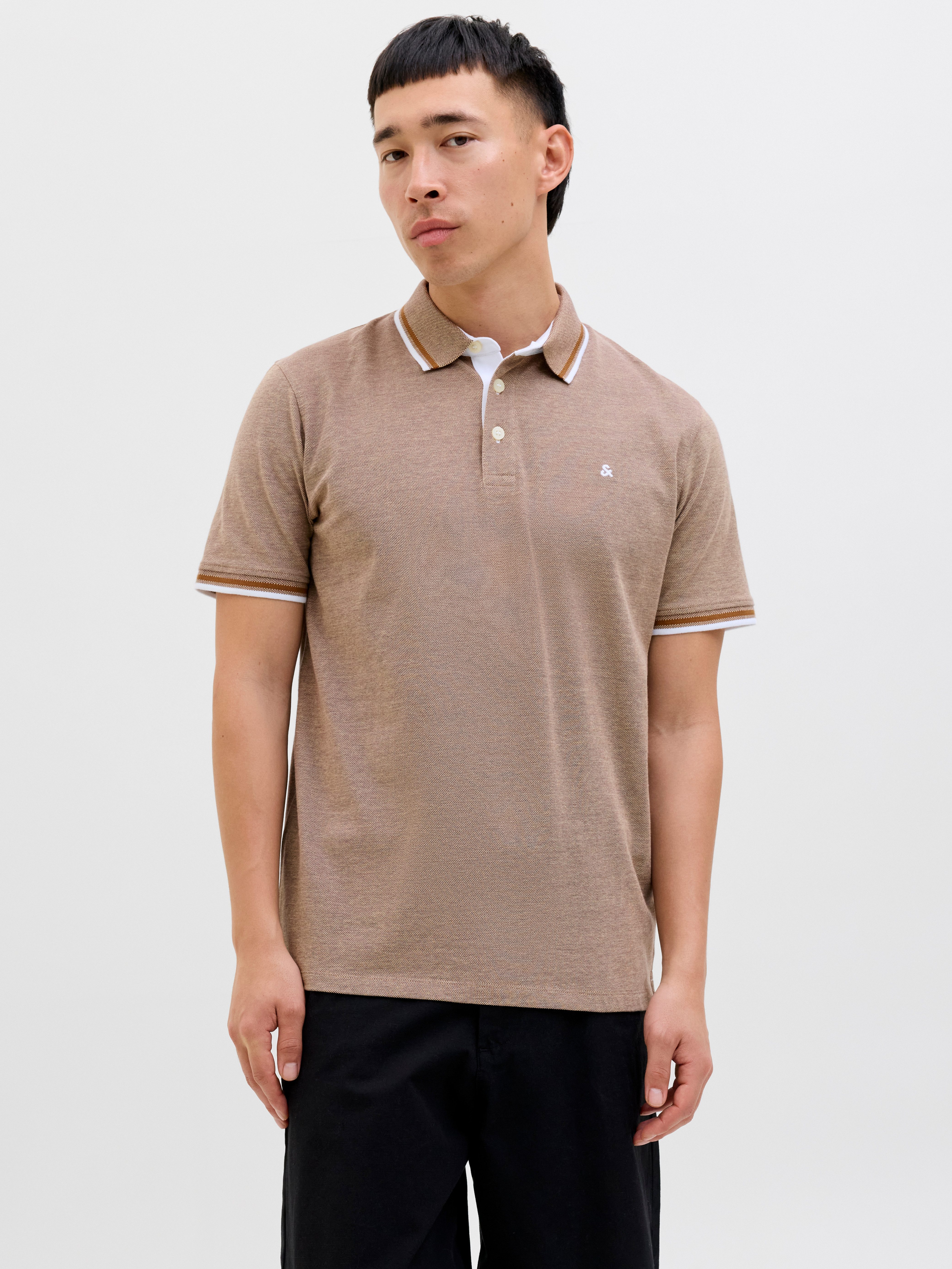 Jack & Jones Poloshirt JJEPAULOS POLO SS NOOS mit Logo Stickerei günstig online kaufen