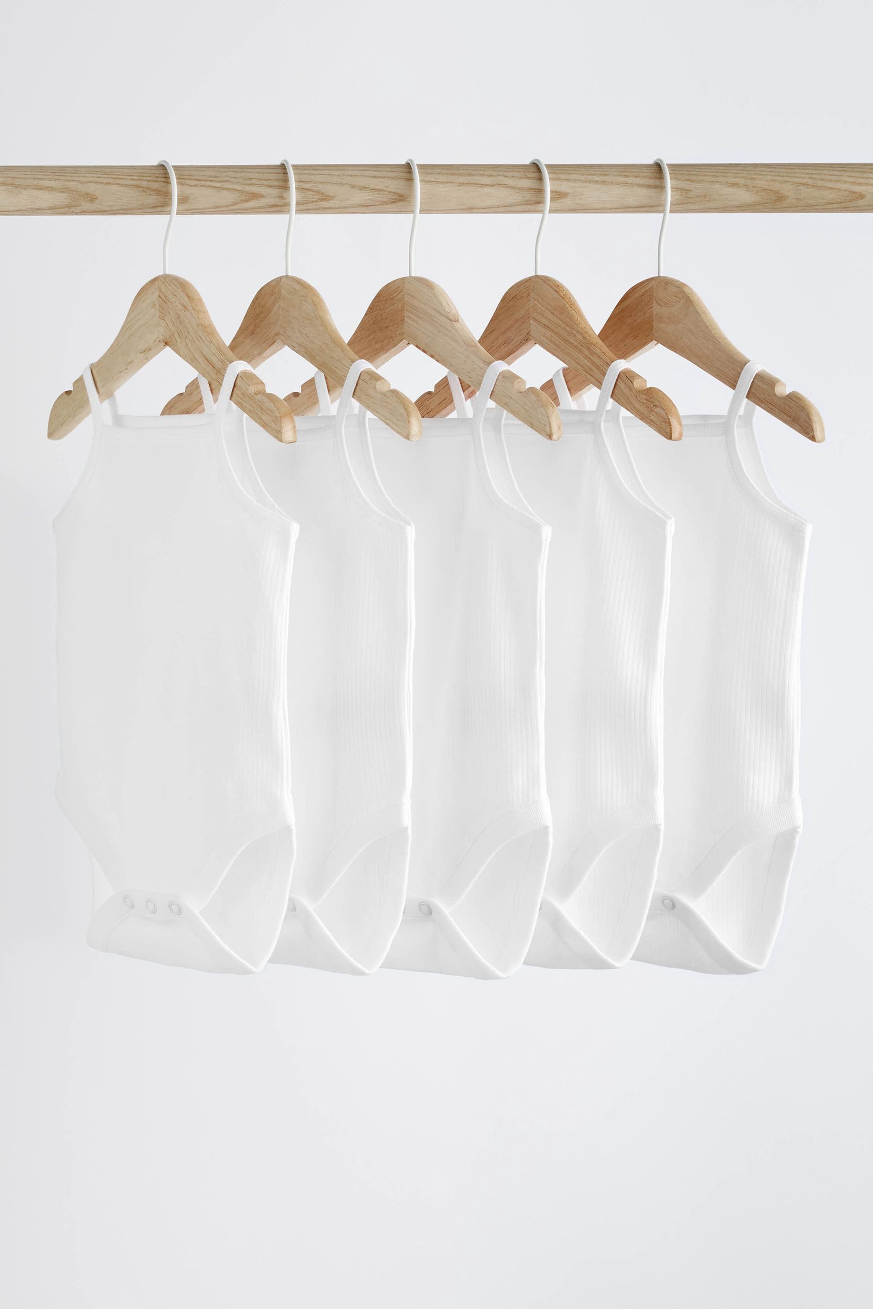 Next Body Babybodys mit dünnen Trägern im 5er-Pack (5-tlg)