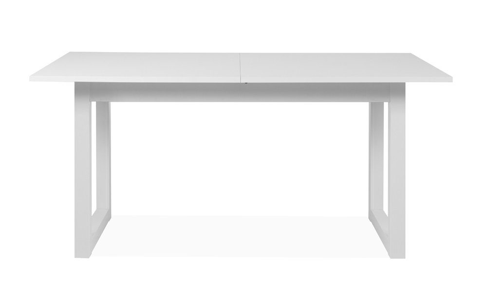 Finori Esstisch Esstisch Denver, Ausziehtisch, weiß, 160(200) x 90 (No-Set), modernes und zeitloses Design