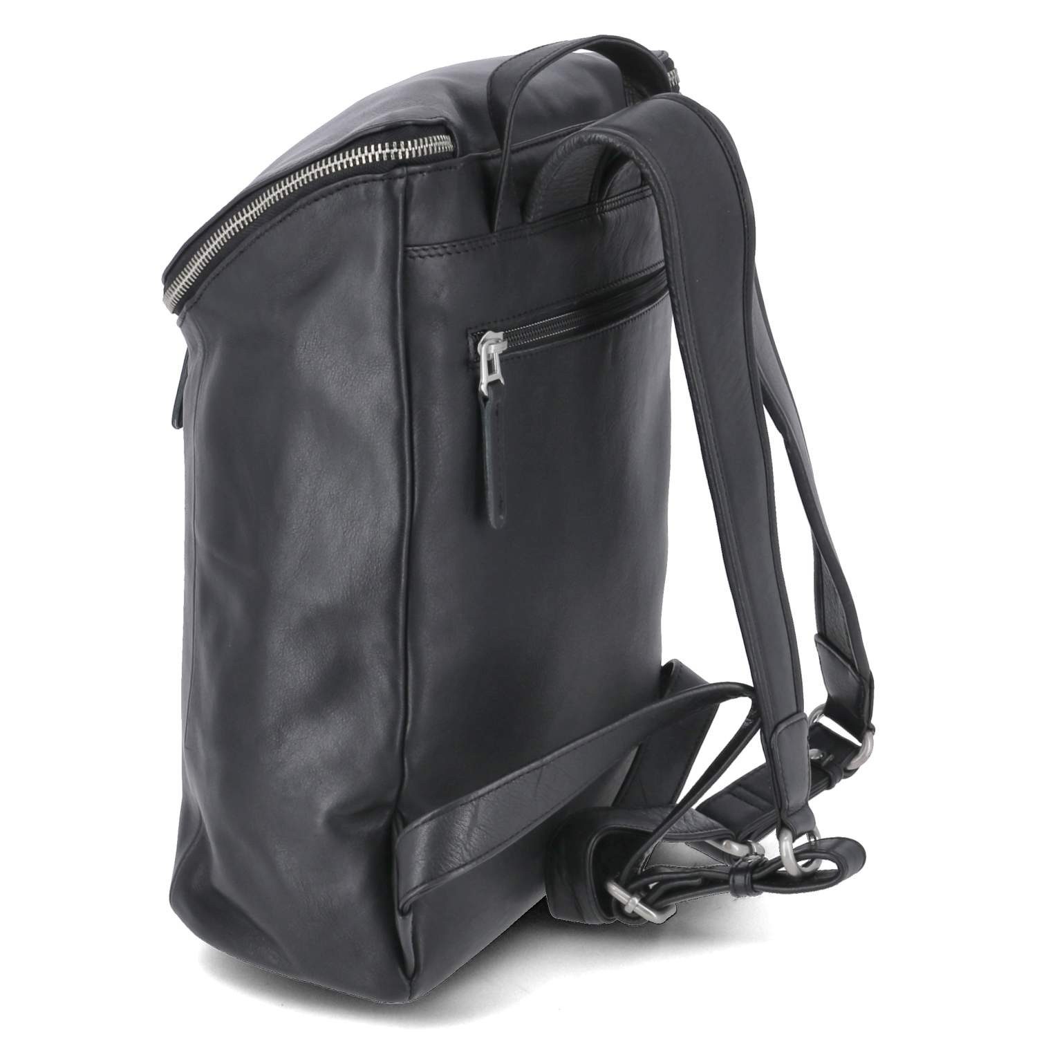 Beliana Cityrucksack Beliana BEL5473-01 Rucksäcke Glattleder black
