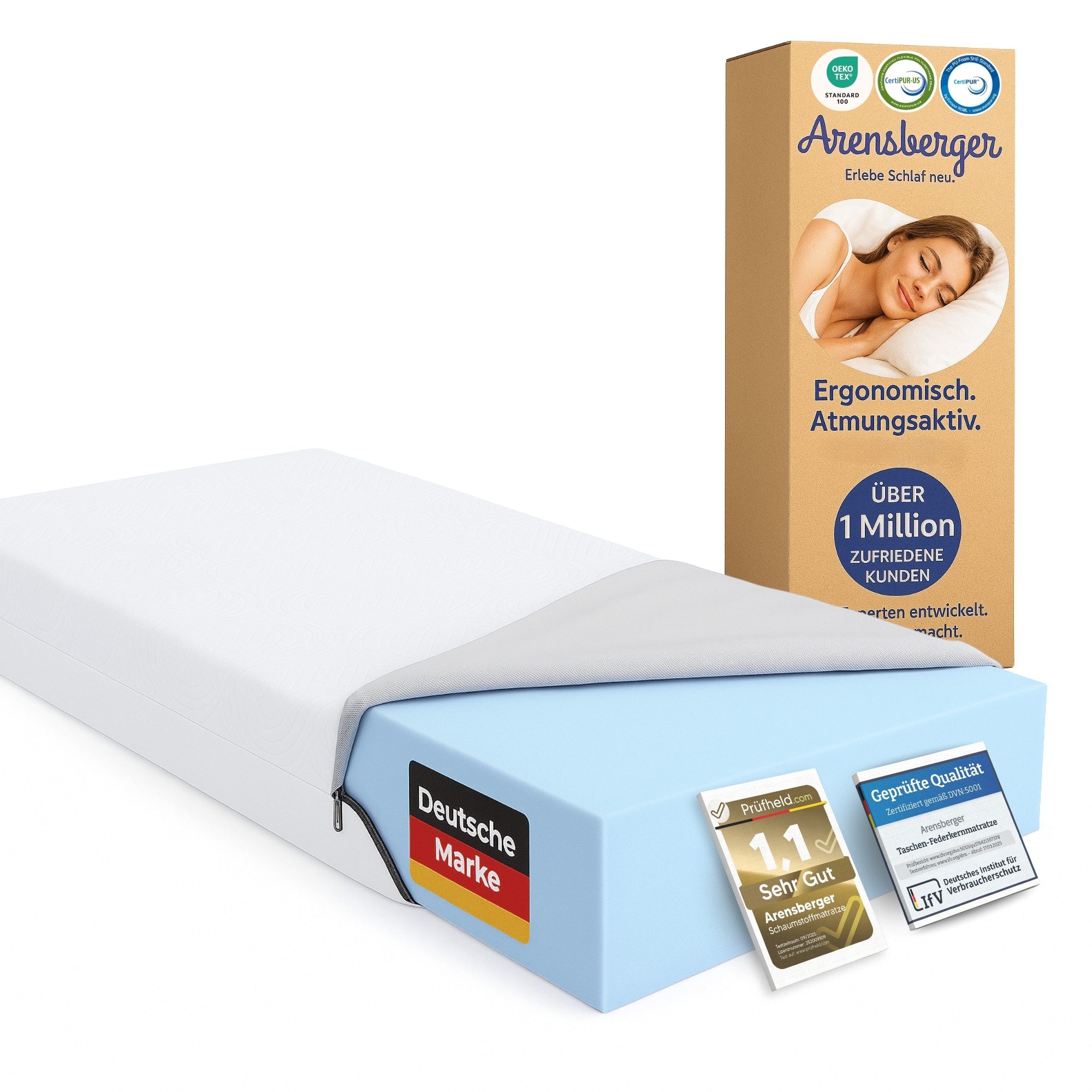 Kaltschaummatratze Gelschaum Matratze LINA, Rollmatratze Komfortmatratze H3 günstig online kaufen