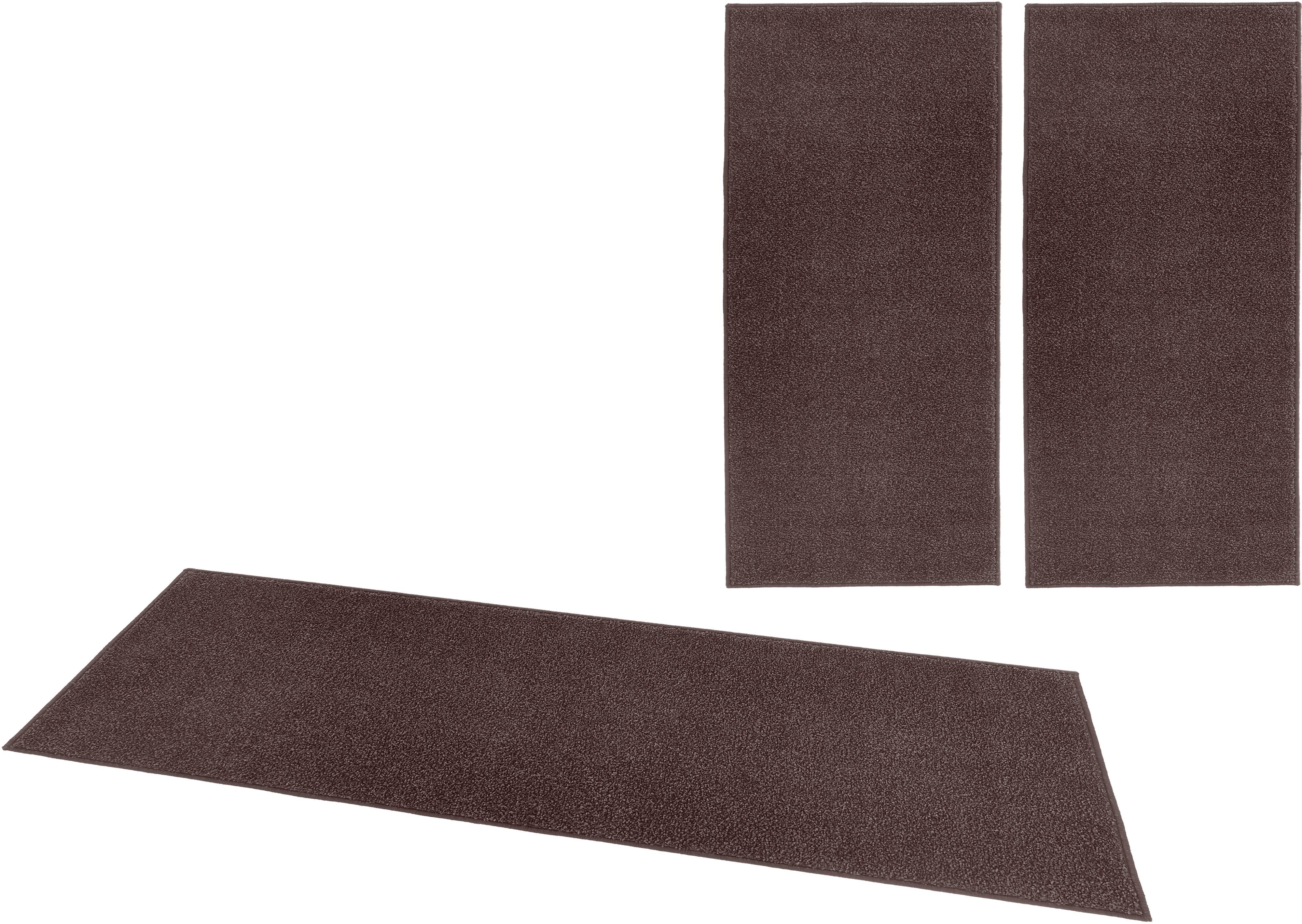 HANSE Home Bettumrandung »Pure 100« Höhe 13 mm 3 Stk. tlg. Kurzflor, Unifar günstig online kaufen