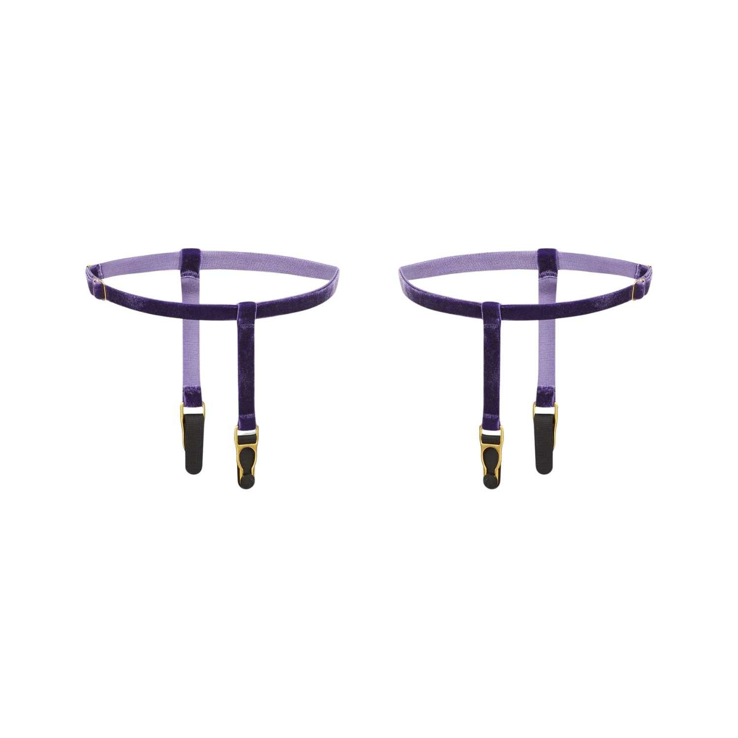 Maison Close Strapsgürtel Maison Close Les Fetiches Strumpfhalter Samt violett