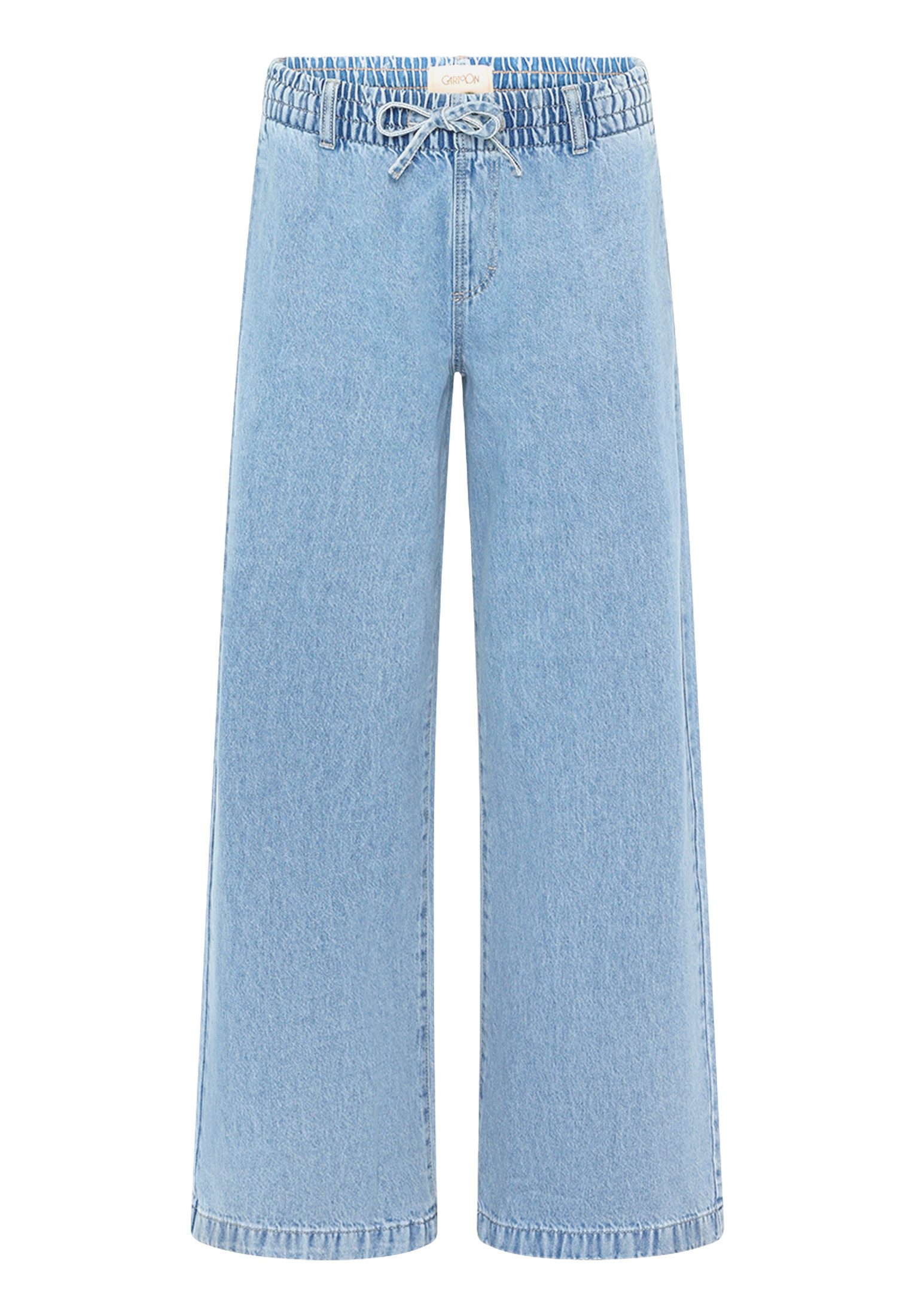 Cartoon Slim-fit-Jeans Damen mit weitem Bein