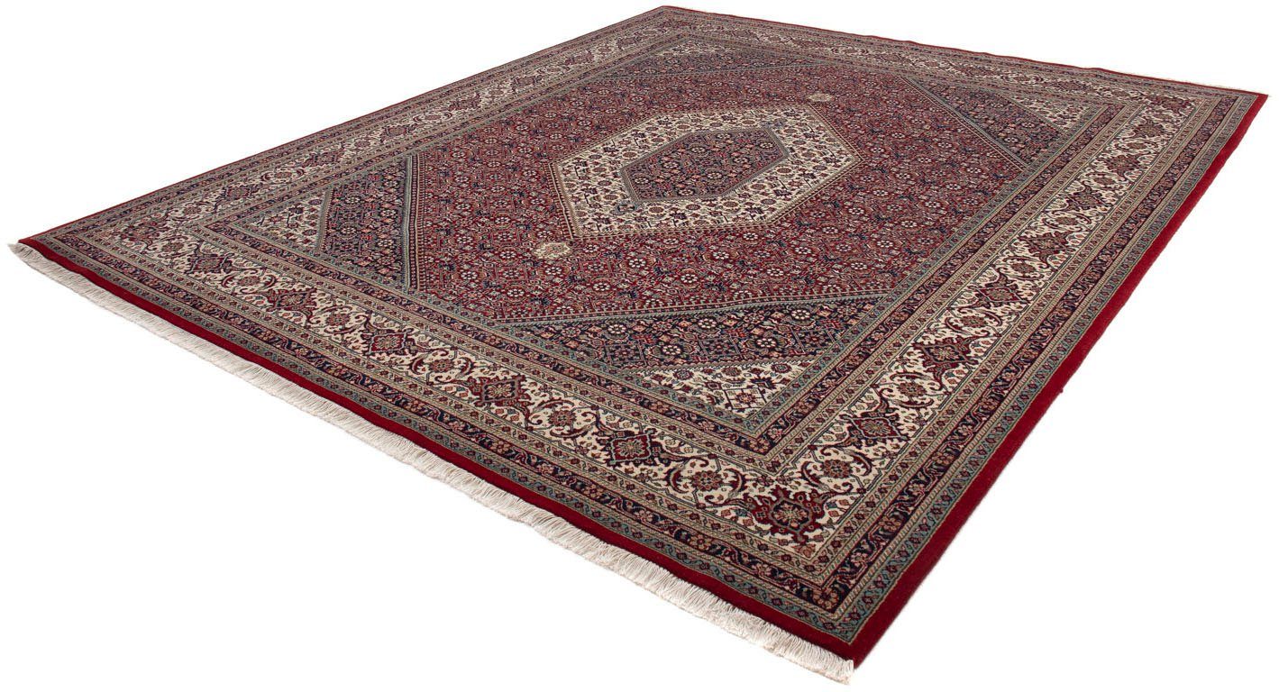 Seidenteppich Bidjar - Takab Medaillon Rosso scuro 303 x 249 cm, morgenland, rechteckig, Höhe: 15 mm, Unikat mit Zertifikat