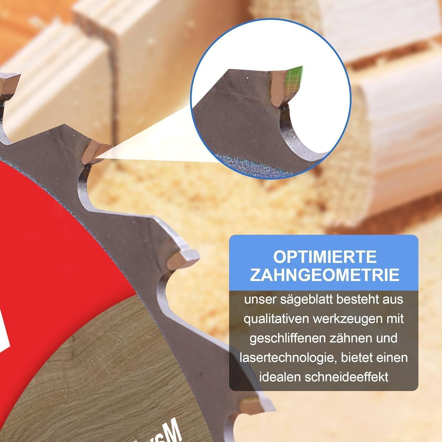 LuxusKollektion Kreissägeblatt Kreissägeblatt 165x20 60Z Holz Super Feinschnitt