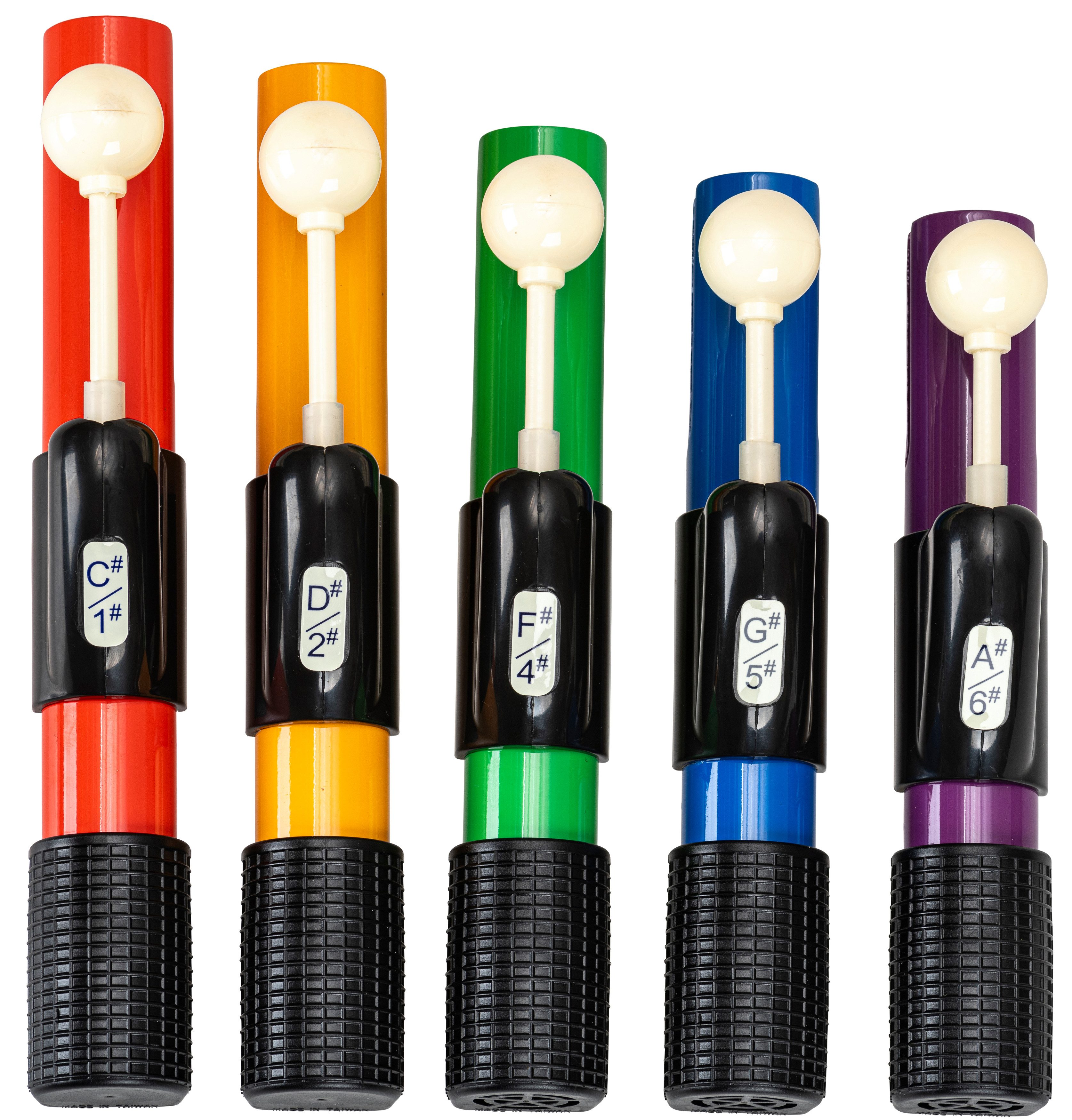 Betzold Glocke Handchimes in Boomwhackers®-Farben, Handglocken-Set für Kinder