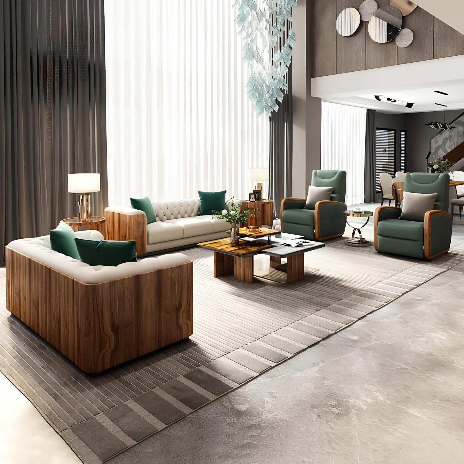 JVmoebel Sofa Weiße Designer Couch Garnitur aus Leder mit Chesterfield-Knöpfen, Made in Europa