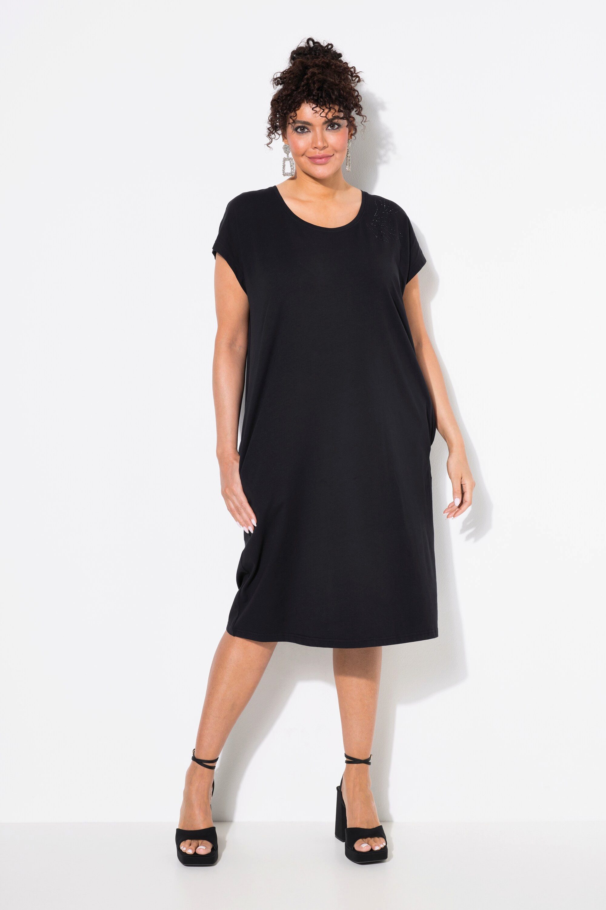 Ulla Popken Minikleid Jerseykleid Ziersteine Oversized günstig online kaufen