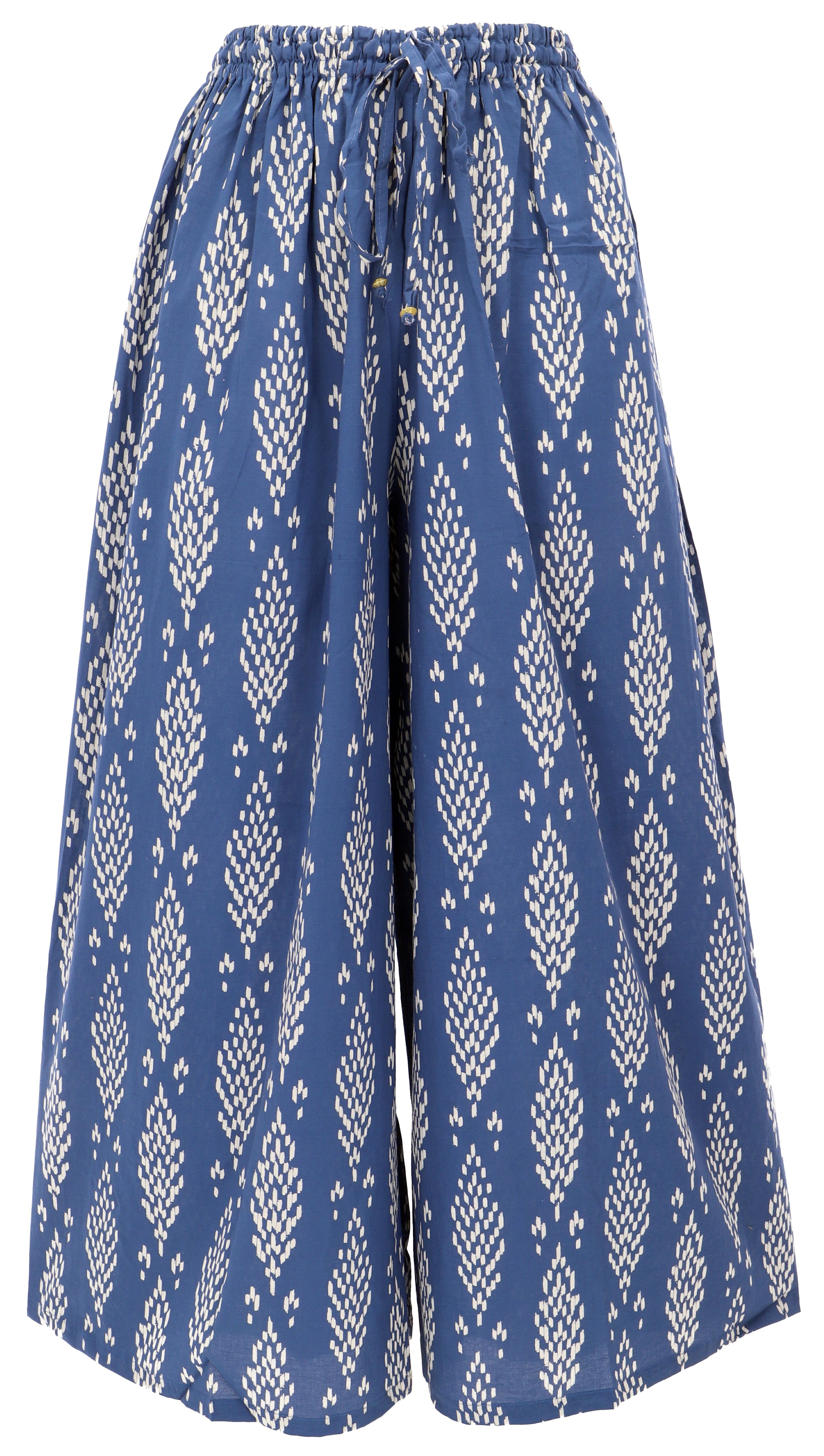 Guru-Shop Relaxhose Palazzohose, Hosenrock, Baumwollhose mit.. günstig online kaufen