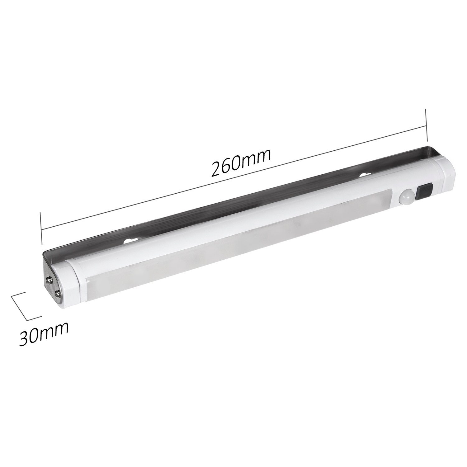 Maclean LED Lichtleiste MCE166, 9 LED SMD (Surface-Mounted Device), Lichtleiste mit Bewegungsmelder
