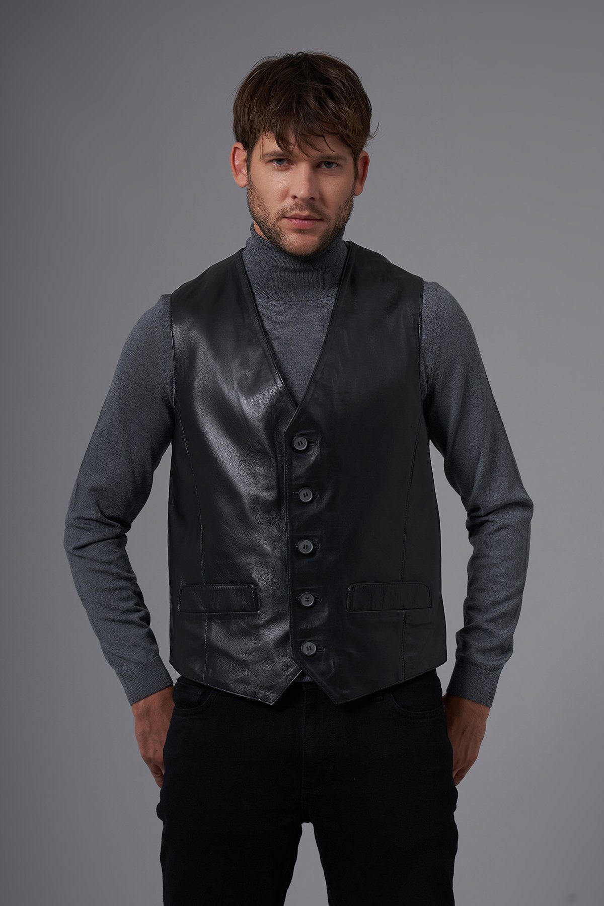 dc Dericompany Lederweste BD02368 Herren "Coleman" günstig online kaufen