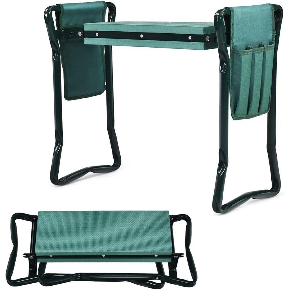 zggzerg Kniebank Garten Kniebank, Faltbarer Gartenhocker mit 2