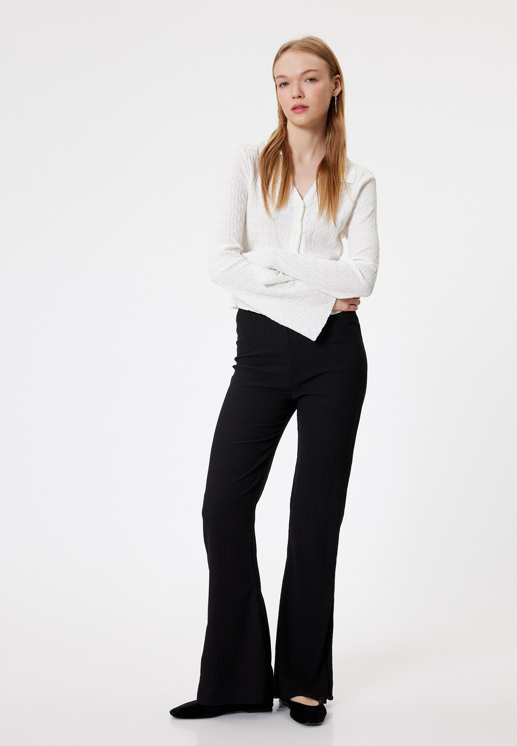 Koton Schlaghose Hohe Leibhöhe Flare günstig online kaufen