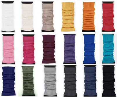 Lycille Beinstulpen elegante Beinstulpen für Frauen aus Baumwolle in vielen Farben (1 Paar) Beinwärmer, mit Streifenmuster, Feinstrick