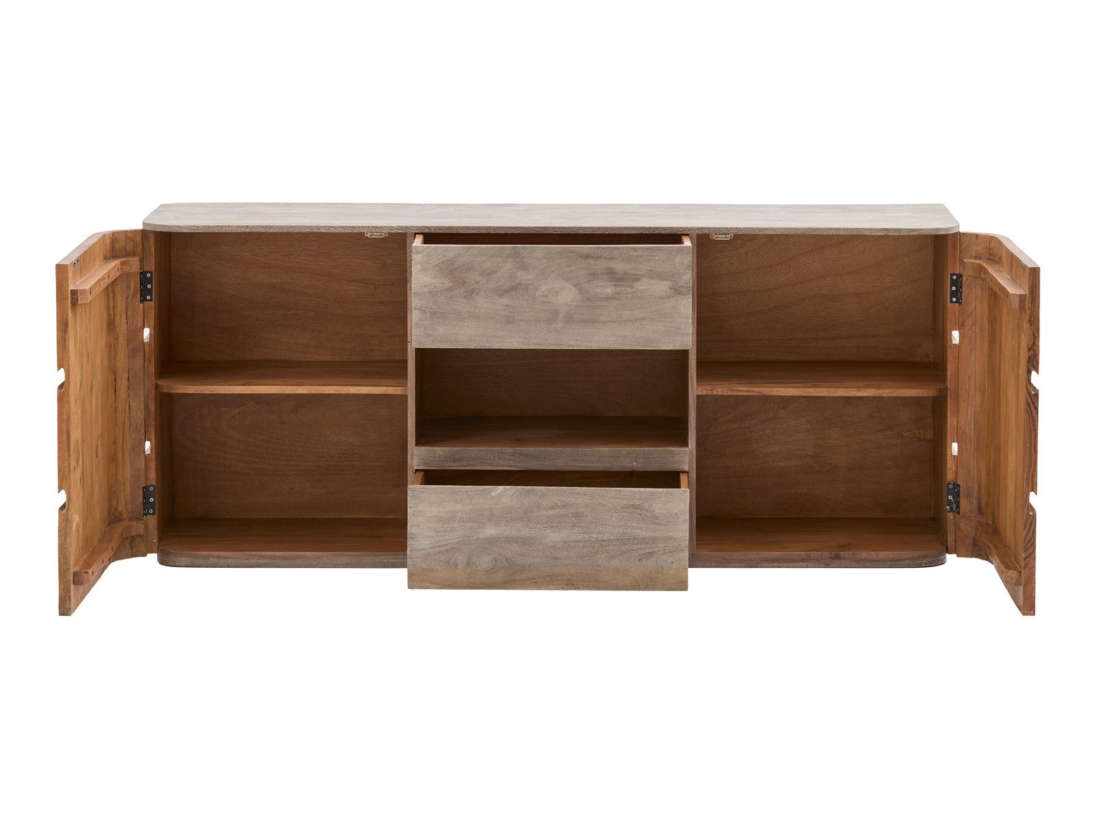 massivum Sideboard TV-Sideboard Kala Akazie grau (13 St)