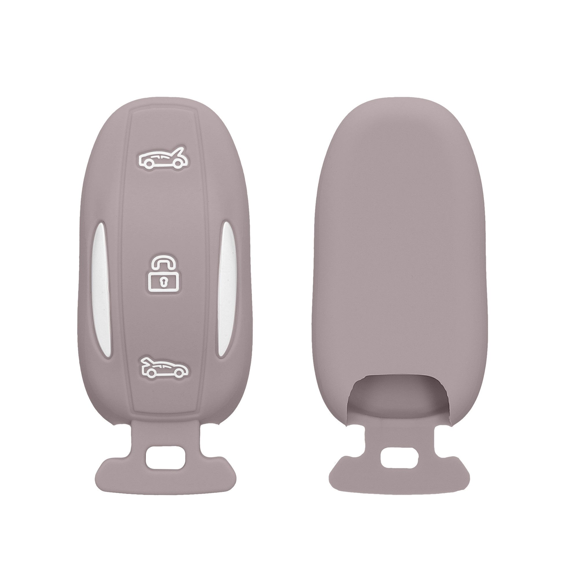 kwmobile Schlüsseltasche Autoschlüssel Silikon Hülle für Tesla Model X (1-tlg), Schlüsselhülle Schlüssel Case Cover