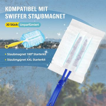 Fivejoy Inhalationsgerät 30 Tücher & 1 Handgriff für Swiffer Staubmagnet, 31-tlg.
