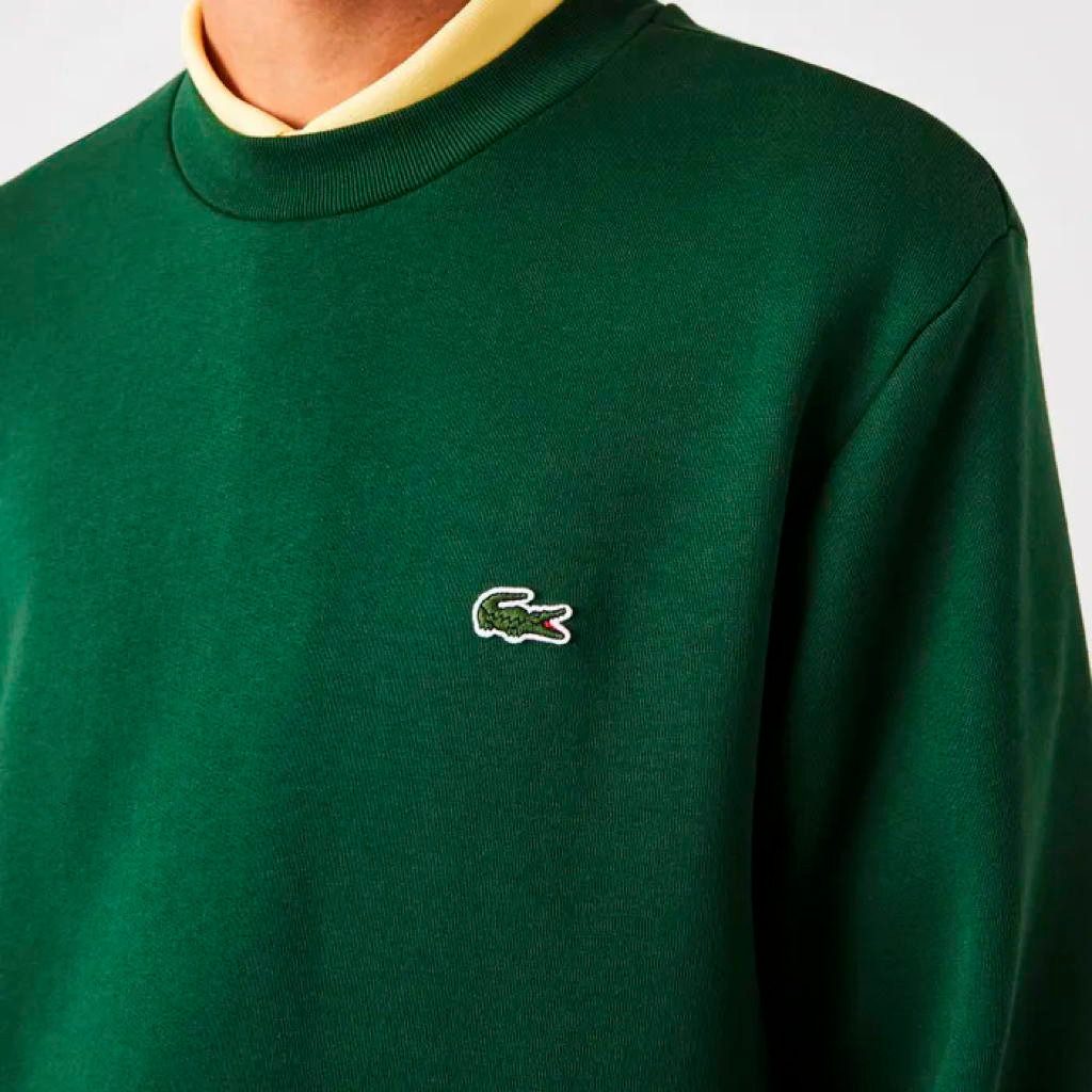 Lacoste Kapuzenpullover Herren Sport Bio Cotton Fleece Crew Pullover günstig online kaufen