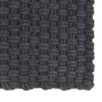 Teppich Rechteckig Anthrazit 200x300 cm Baumwolle, furnicato, Rechteckig