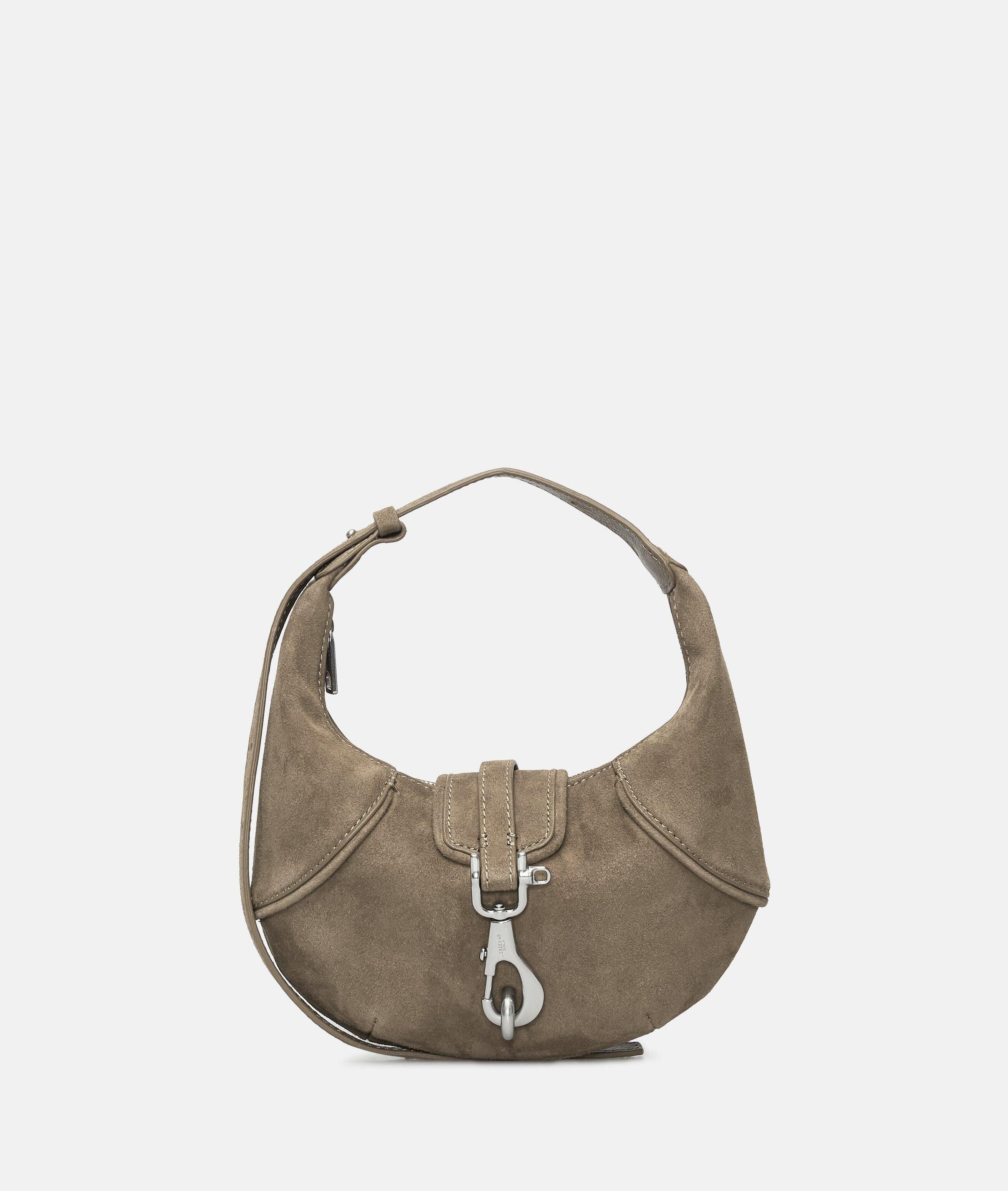 Liebeskind Berlin Schultertasche Ryker Hobo XS, Kleine Schultertasche in Velourslederoptik