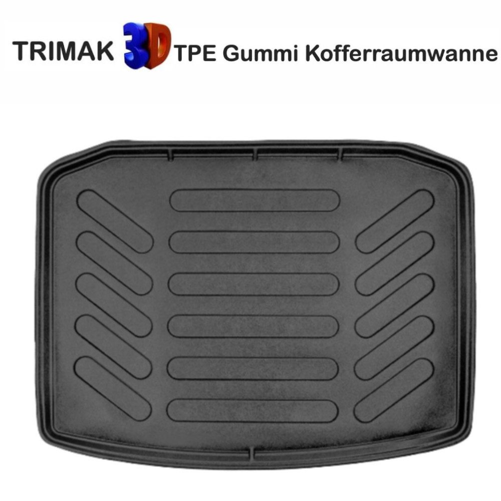 Trimak Passform-Fußmatten Oder Kofferraumwanne Oder Set kompatibel mit Seat Ateca, Seat Ateca 4Drive 2016–2025 Gummimatten & Kofferraum ohne Reserverad