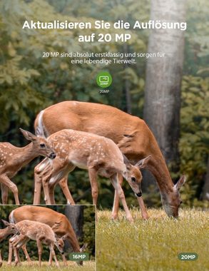 CEYOMUR Wildkamera mit Bewegungsmelder Nachtsicht, Wildtierkamera Wildkamera (1080P/20MP, IP66 Wasserdicht, 850nm IR)