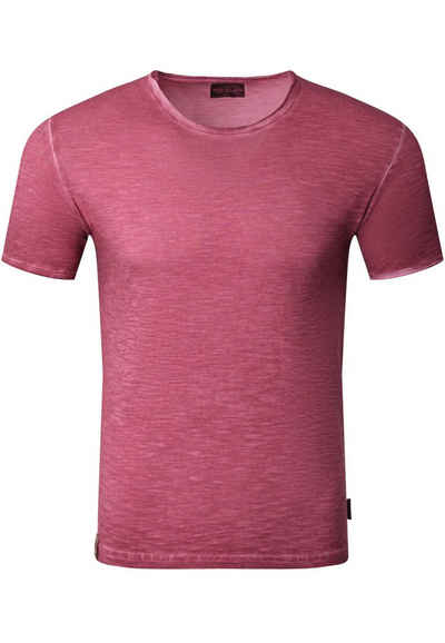 Reslad T-Shirt Reslad T-Shirt Herren Rundhals verwaschen Vintage Optik Shirt Männer (1-tlg) Rundhalsausschnitt Vintage Style Männer Shirt