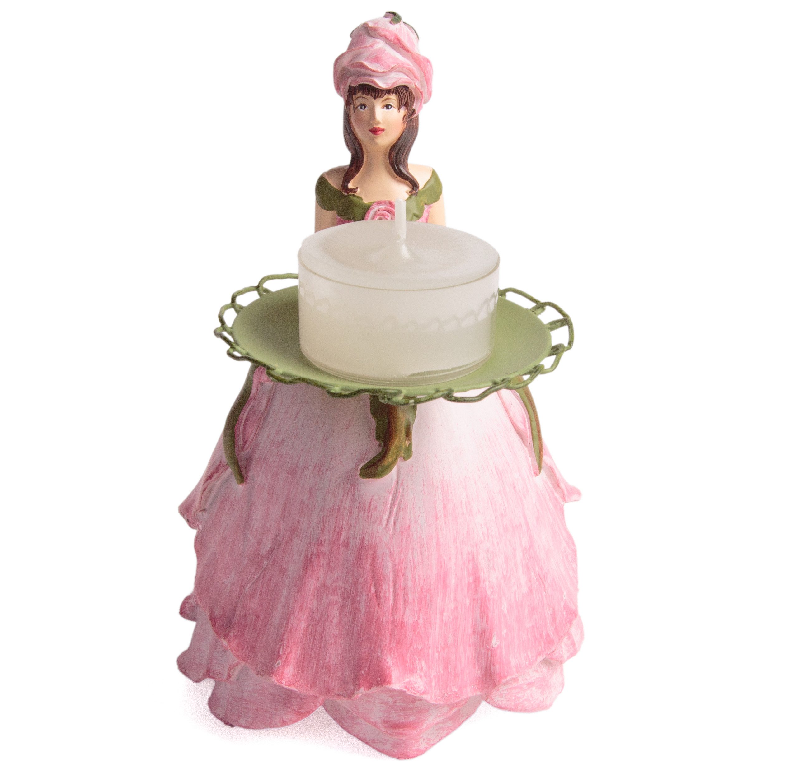Dekoobjekt Dekofigur Antoinette Blumendame Rose Rosa Dekoobjekt Figur