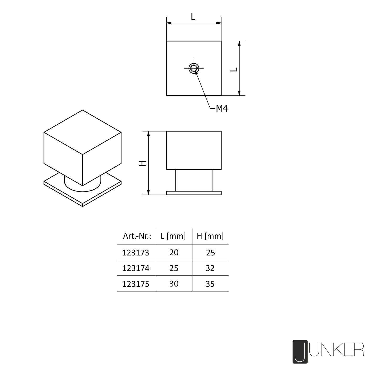 SO-TECH® Möbelknopf NEWCASTLE Länge 20 - 30 mm Edelstahl gebürstet, Knopf Knauf incl. Schraube