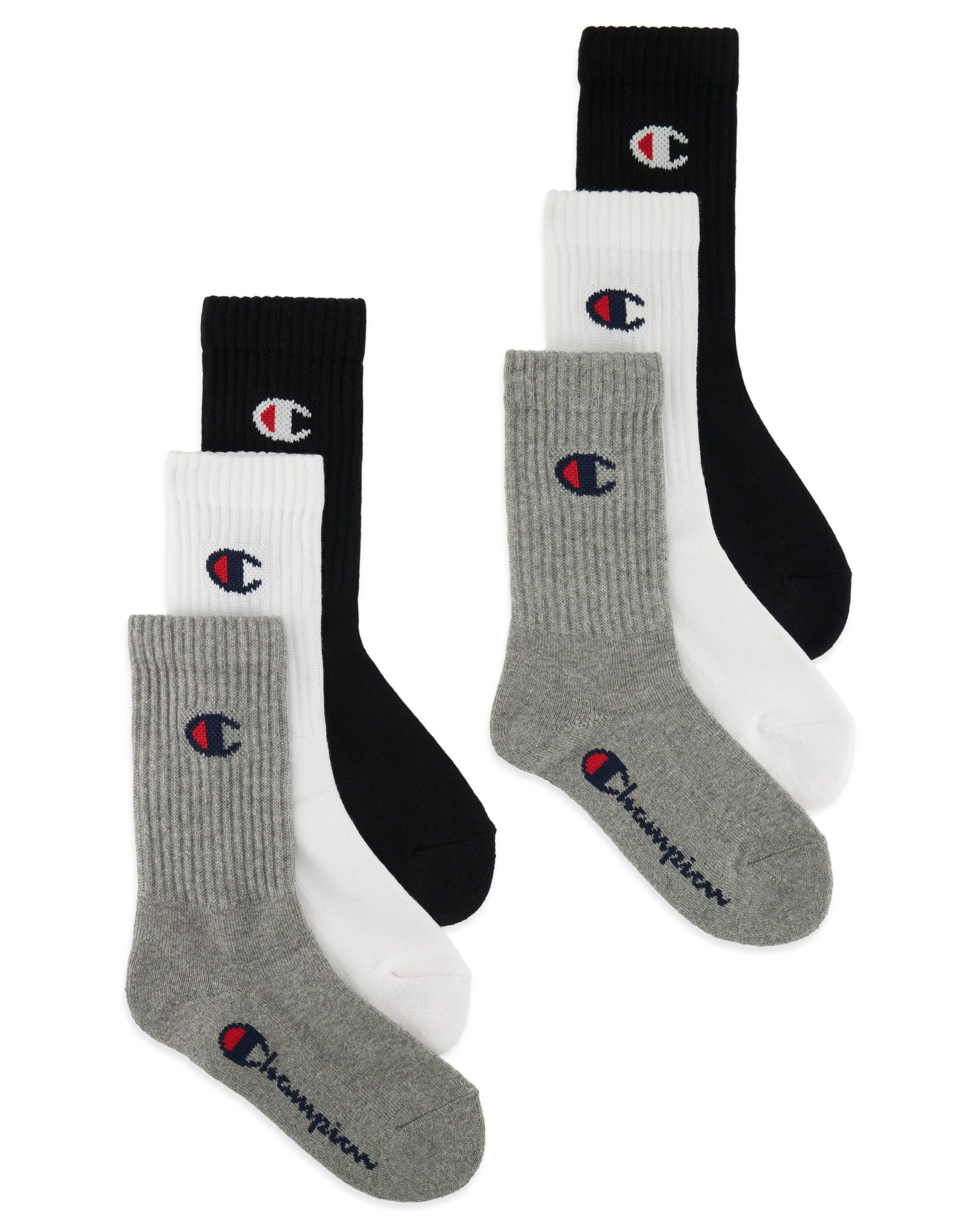 Champion Sportsocken (Packung, 6-Paar) für Kinder, 6er-Pack, mit sportlichem Stil