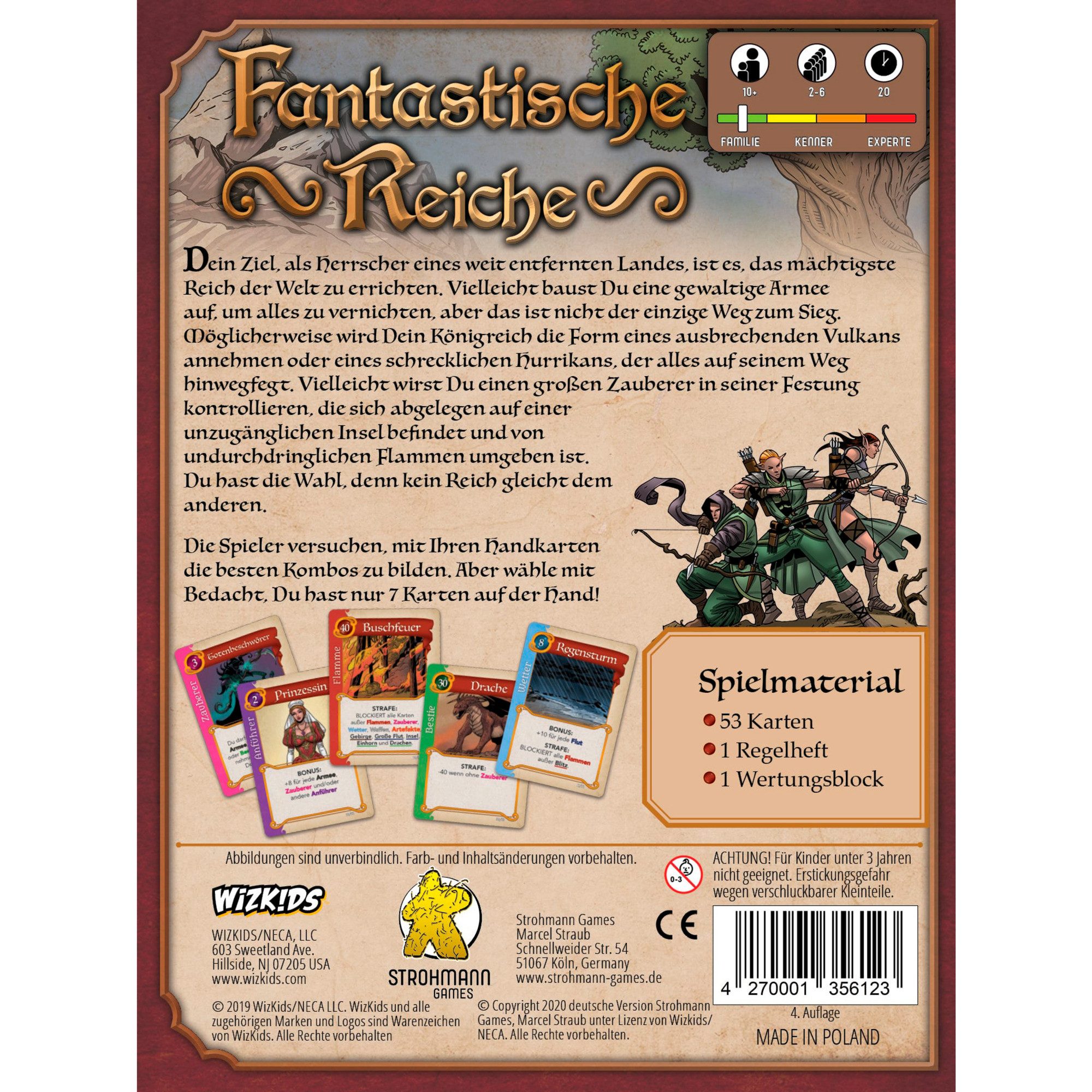 Pegasus Spiel Pegasus Fantastische Reiche, Kartenspiel