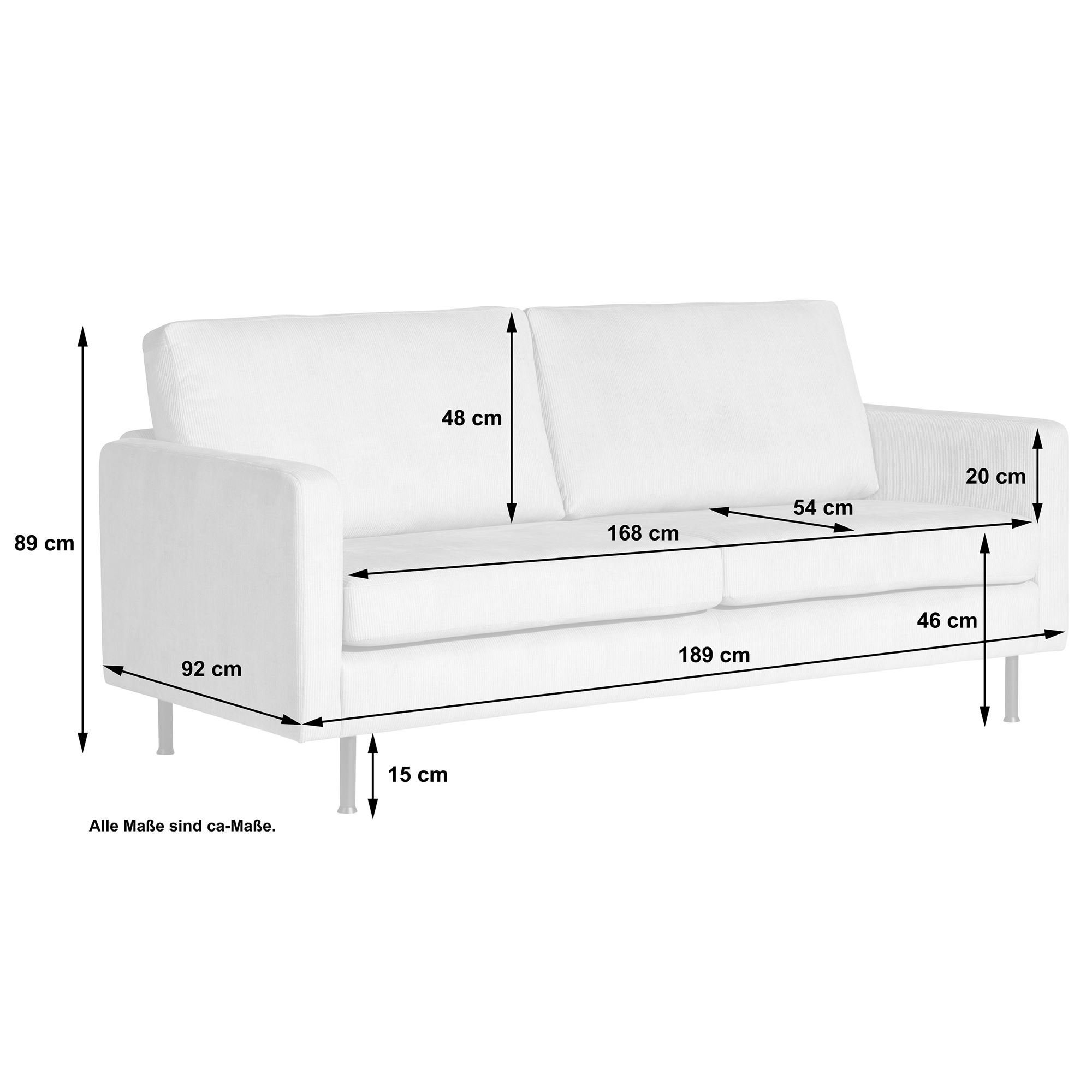 2,5-Sitzer hochwertig Sparpreis Sofa Teile, Bezug Kessel Sofa Sitz (Cord-Optik, verarbeitet,bequemer Microfaser 58 Versand inkl. aufm Kostenlosem 1 Kacey
