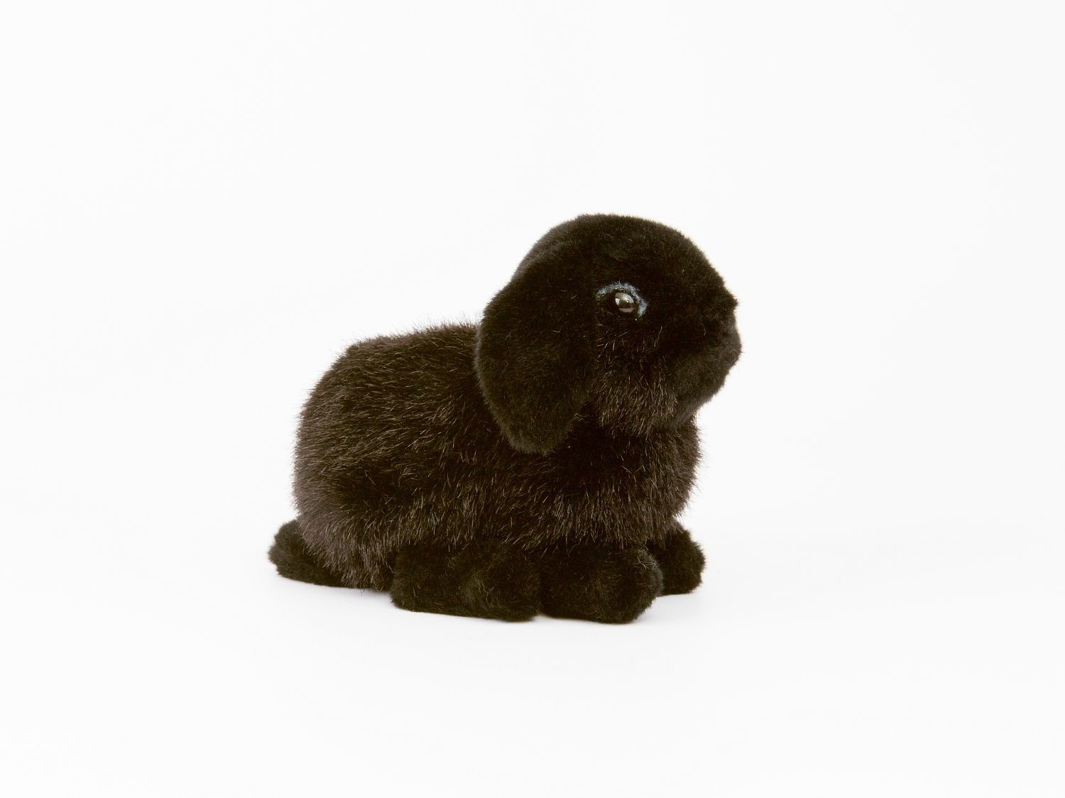 Kösen Kuscheltier Kösen Hase Zwergwidder schwarz 18 cm Stofftier