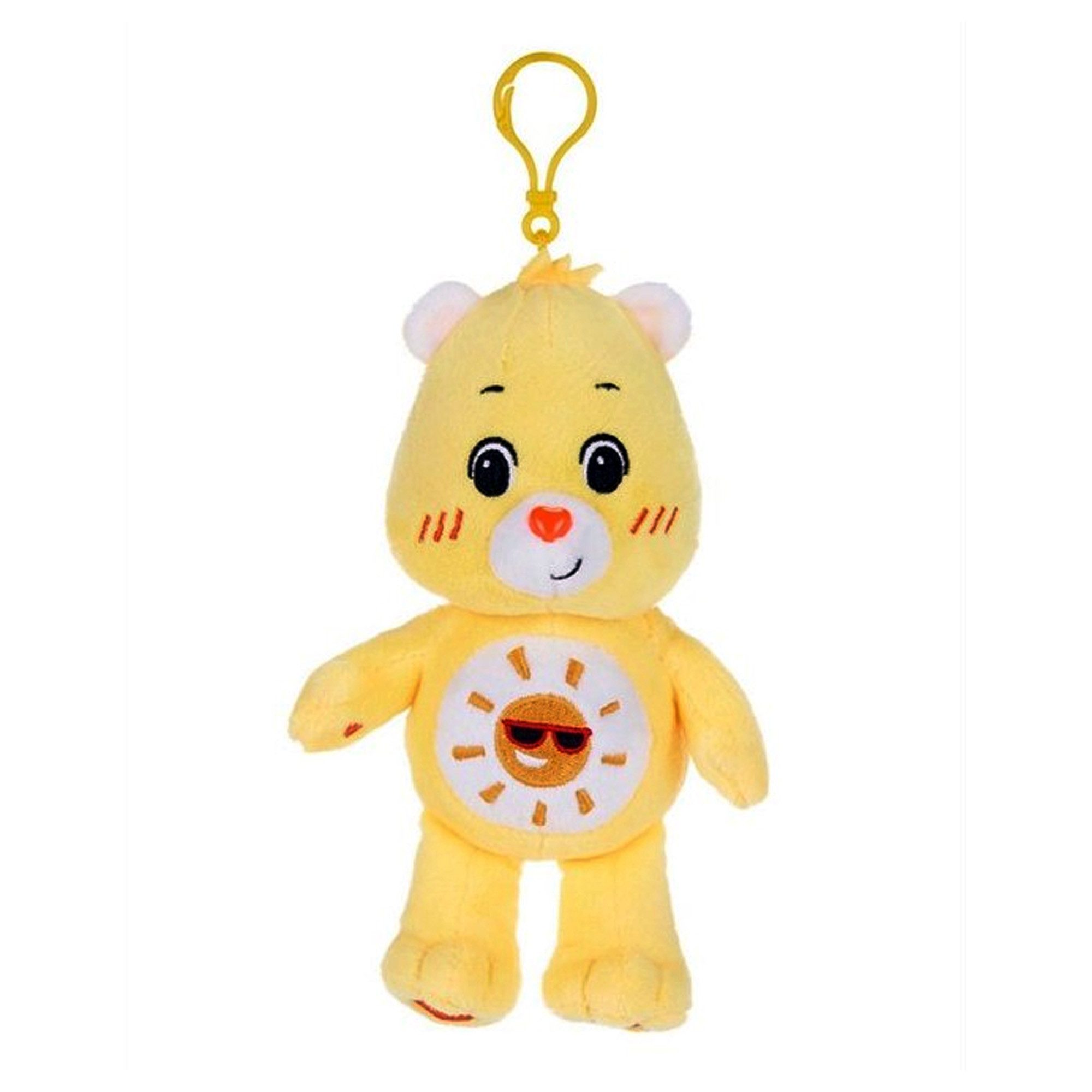 Whitehouse Leisure International Ltd Taschenanhänger Sonnenscheinbärchi - Sunshine Bear Plüsch (16 cm) - Glücksbärchis