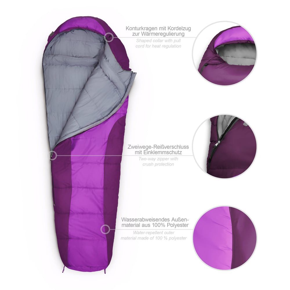 Lumaland Mumienschlafsack Where Tomorrow Camping Schlafsack mit Tasche, was günstig online kaufen