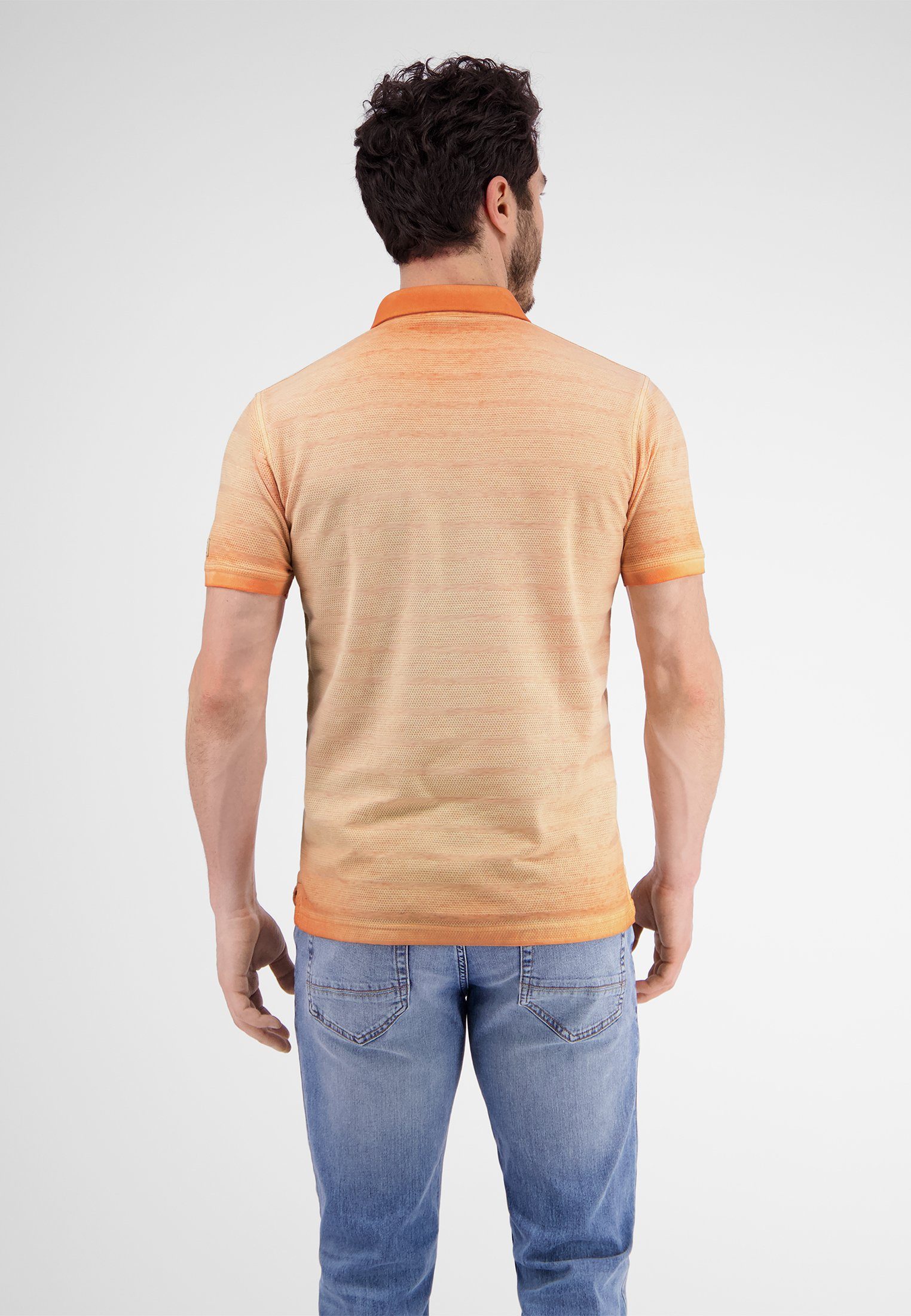 LERROS Poloshirt Poloshirt, gestreift in Strukturqualität
