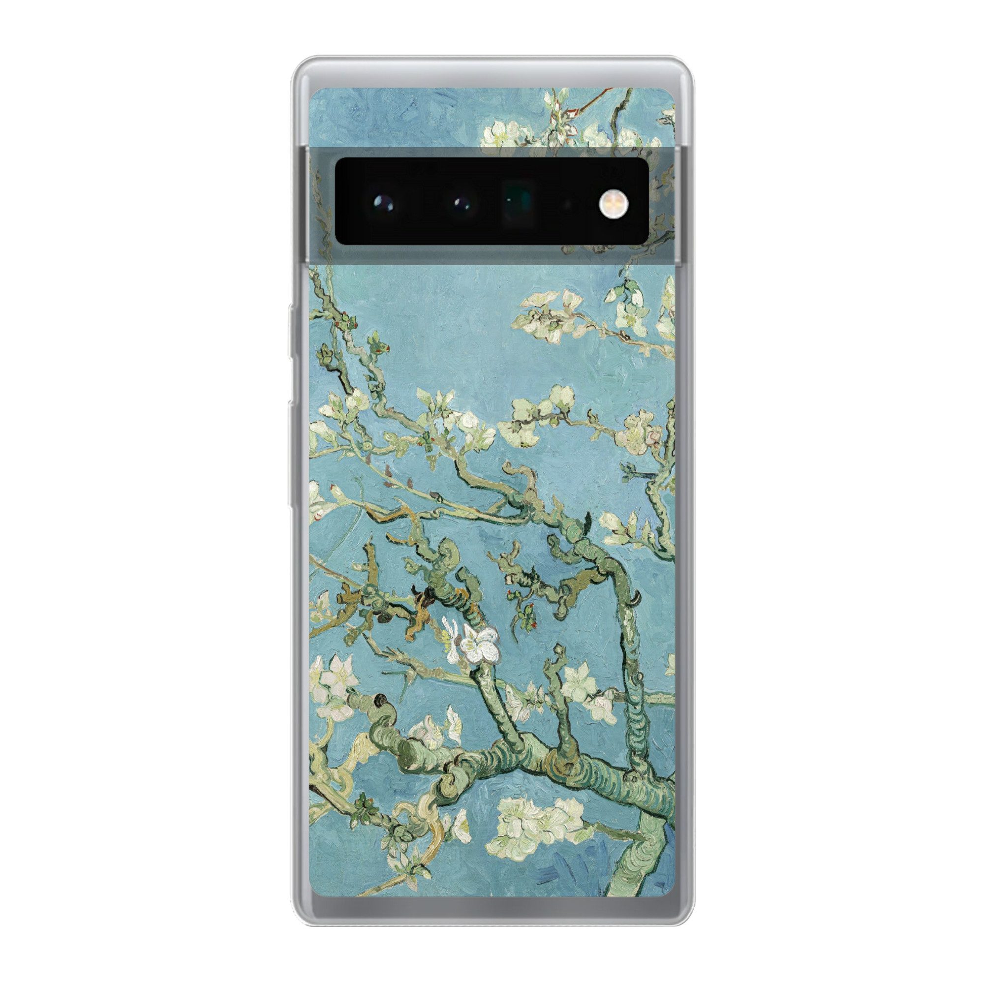 MuchoWow Handyhülle für Google Pixel 6 Pro Mandelblüte - Van Gogh - Kunst, Handy Case, Silikon, Bumper Case Dünn