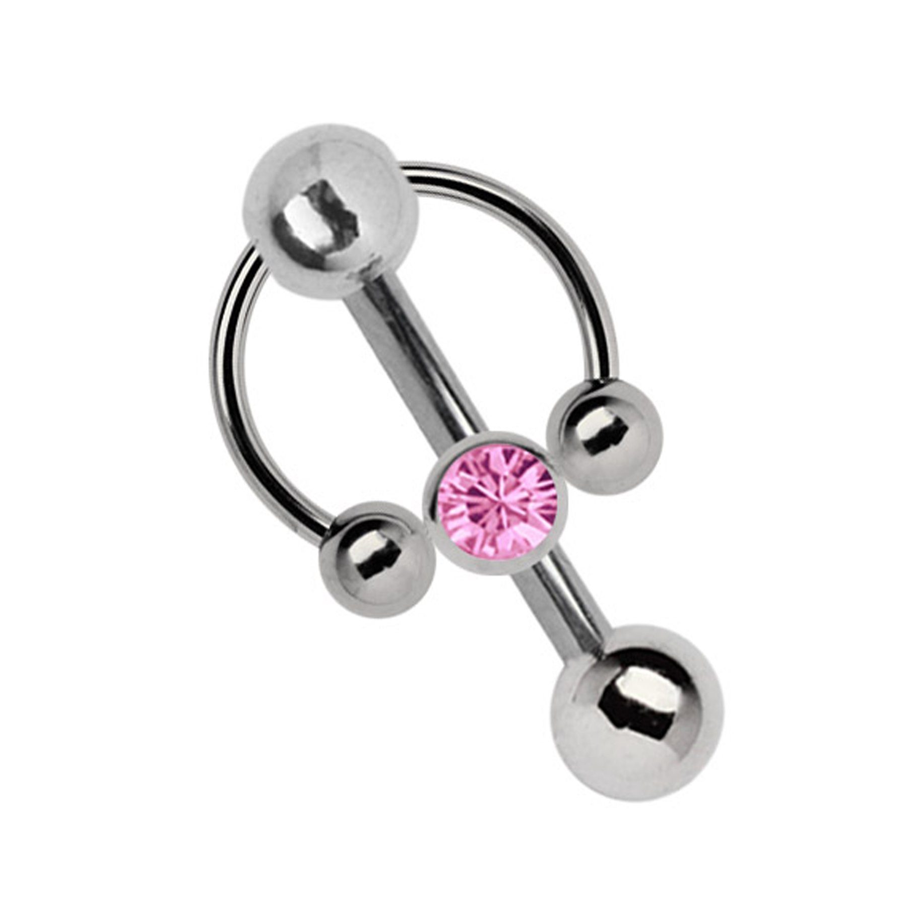 Adelia´s Intimpiercing Piercing Intimpiercing, Titan - Klitoris - Banane mit 5 mm Lochkugel