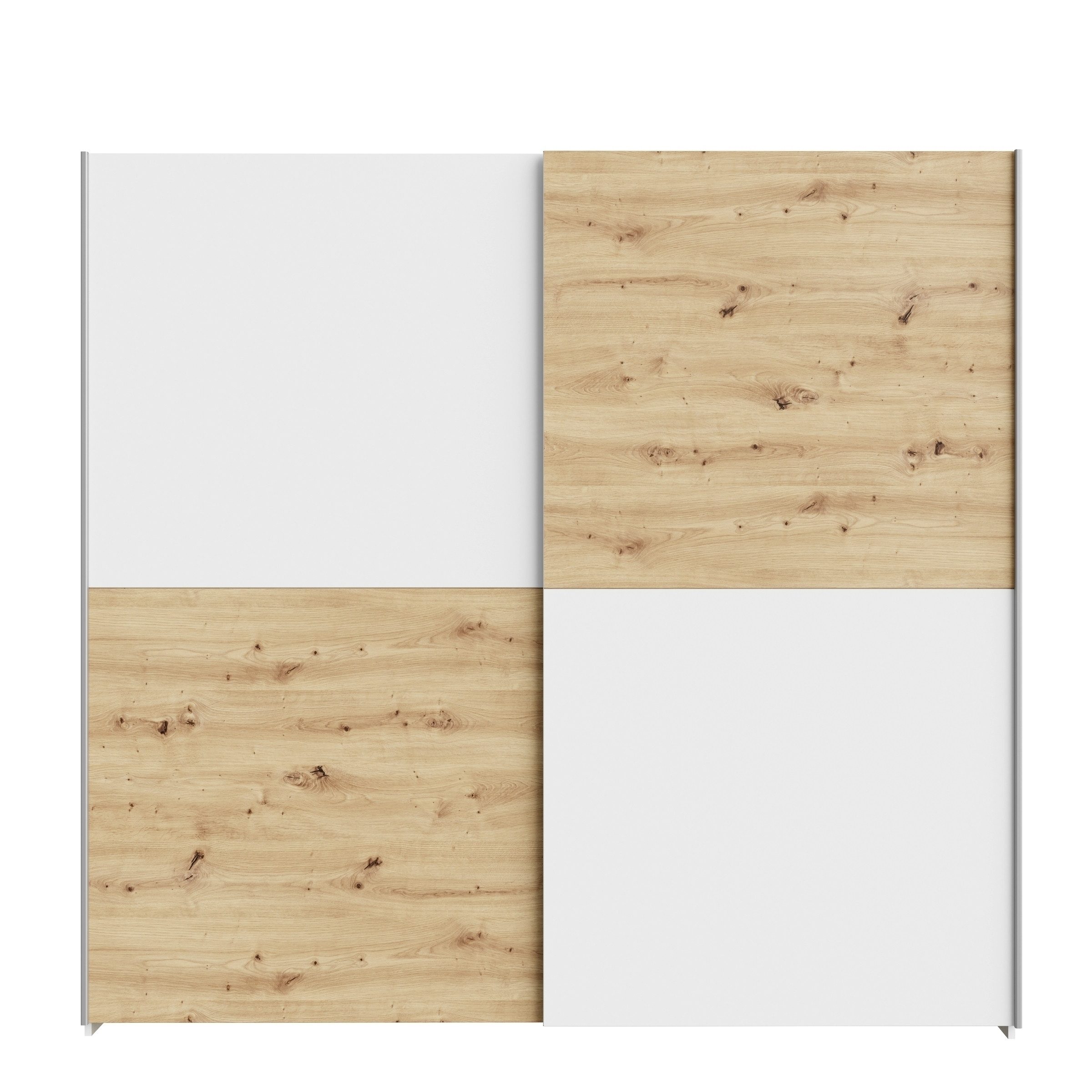Kleiderschrank in Artisan Eiche/ Weiss - 200,1x190,5x61,2 (BxHxT)