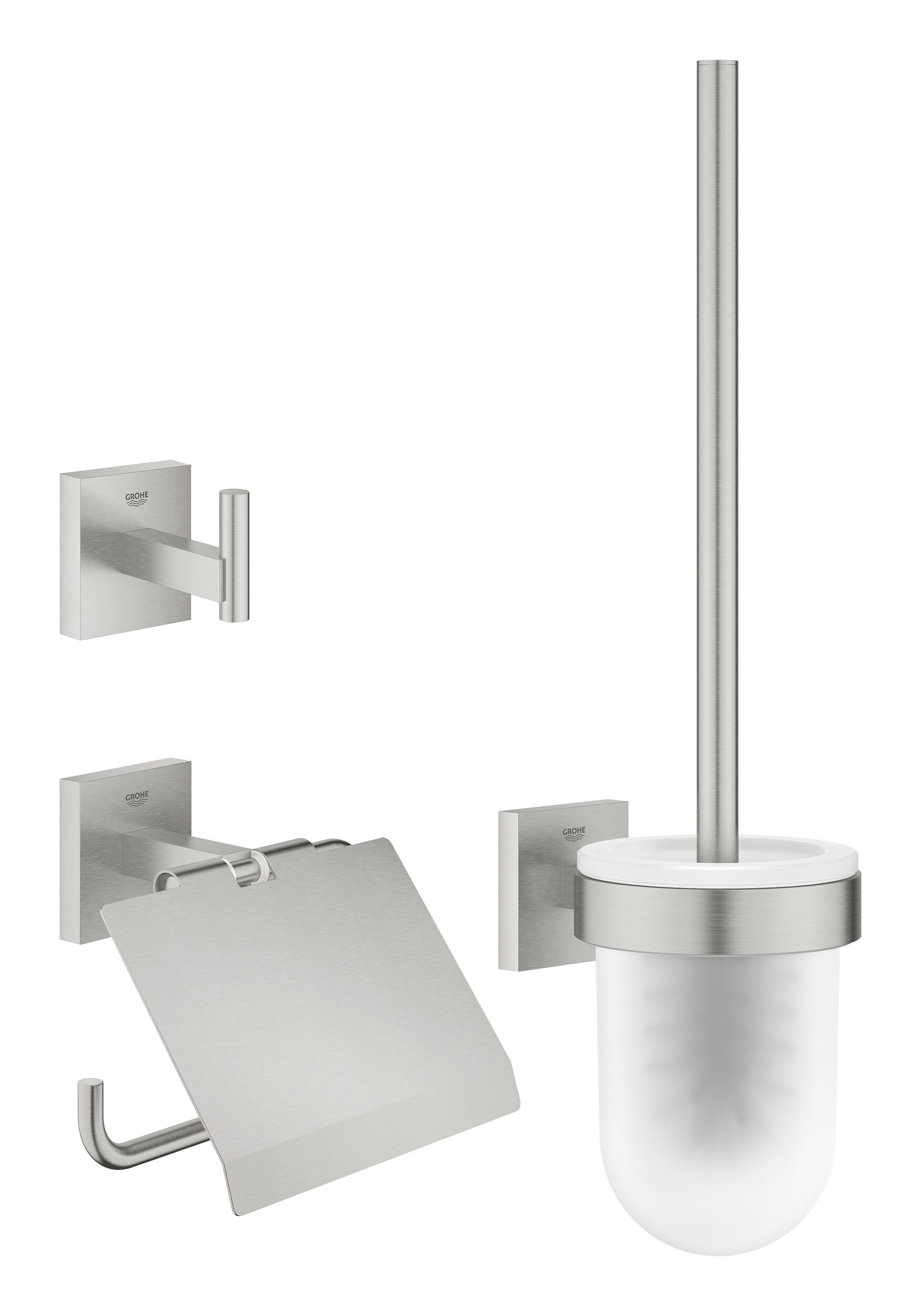 Grohe WC-Garnitur Start Cube, Set 3 in 1 - Supersteel