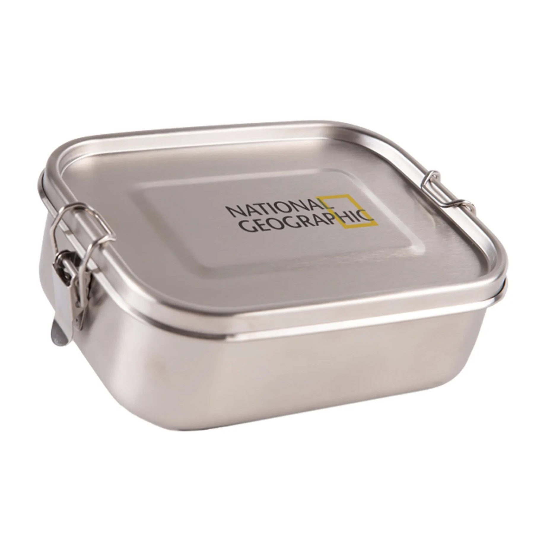 NATIONAL GEOGRAPHIC Lunchbox Brotdose Box Dose Lunch Box, Edelstahl, 16x 12 x 5,5 cm Spühlmaschinenfest