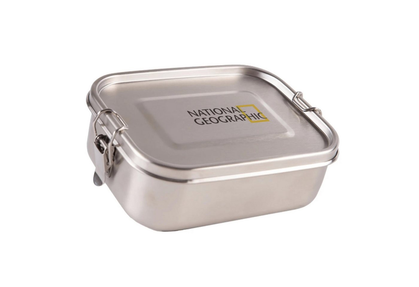 NATIONAL GEOGRAPHIC Lunchbox Brotdose Box Dose Lunch Box, Edelstahl, 16x 12 x 5,5 cm Spühlmaschinenfest