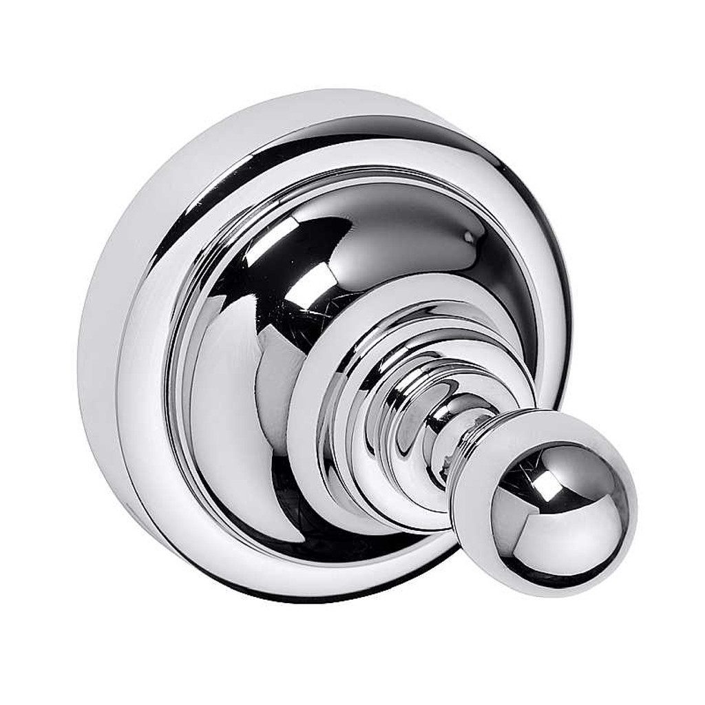 BRILLANTBAD® Kleiderhaken BETRO CHROM Kleiderhaken Messing Chrom für Bad & Küche >> Bohren, Einfach zu installieren mit beiliegendem Schrauben- & Dübelset