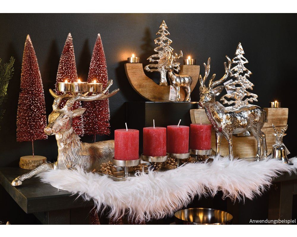matches21 HOME & HOBBY Kerzenhalter Metall Kerzen-Tablett Adventskranz mit günstig online kaufen
