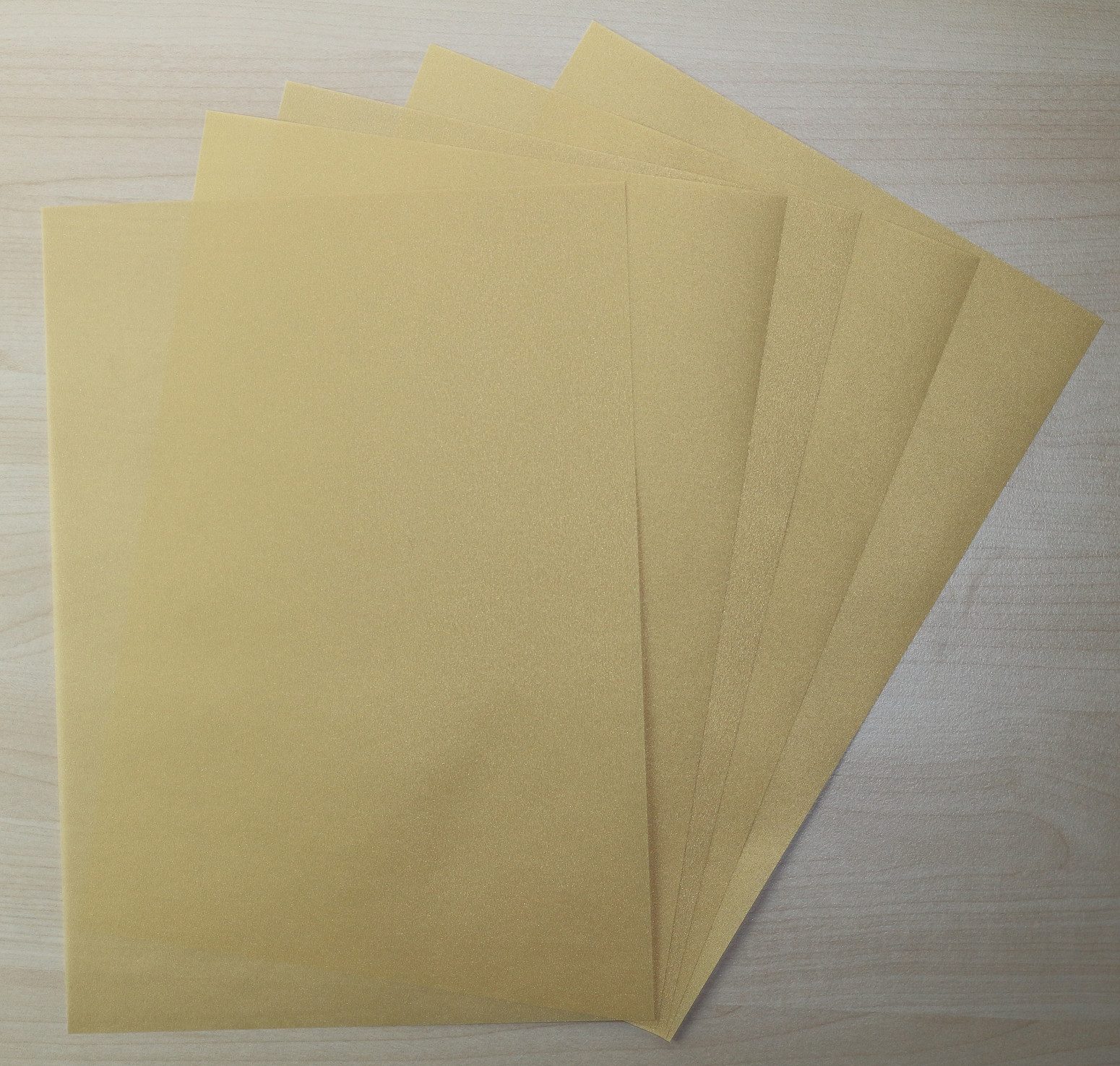 LYSCO Канцелярские товары Feinstpapier Transparentpapier Zanders Spectral Gold (FPA-112), exzellente Durchsicht, sehr gute Qualität