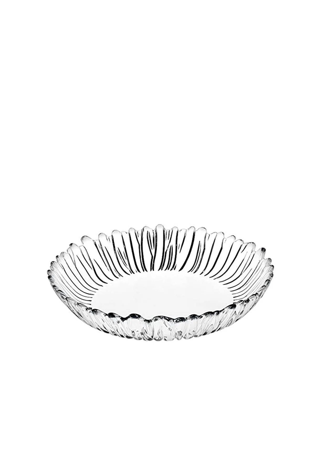 Pasabahce Servierteller Aurora 6er Serviceteller tief Servierplatte aus Glas Teller, (6-tlg)